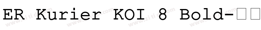 ER Kurier KOI 8 Bold字体转换